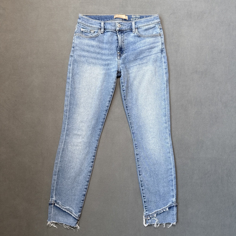 7 For‎ All Mankind Jeans Womens 29 Blue The Ankle Skinny Luxe Vintage Mid Rise